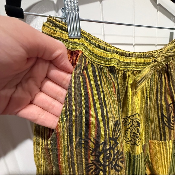 NEW CottonPatchwork Boho Harem Jogger Pants - Picture 11 of 13